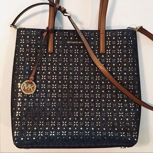 Michael Kors Brown & Gold Hayley Tote